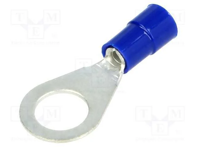 Terminal: de Olhal, M8, : 8,2mm, 1,5&divide;2,5mm2, Cerrar, com Cabo, Azul