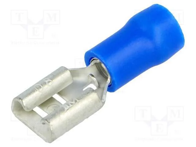 Conetor: Plano, 6,3mm, 0,8mm, Macho, 1,5&divide;2,5mm2, Cerrar, com Cabo