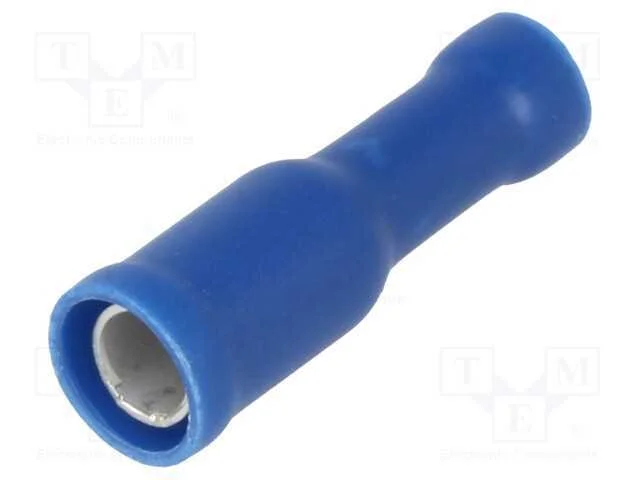 Conetor: Redondo, Macho, : 4mm, 1,5&divide;2,5mm2, Cerrar, com Cabo, Azul