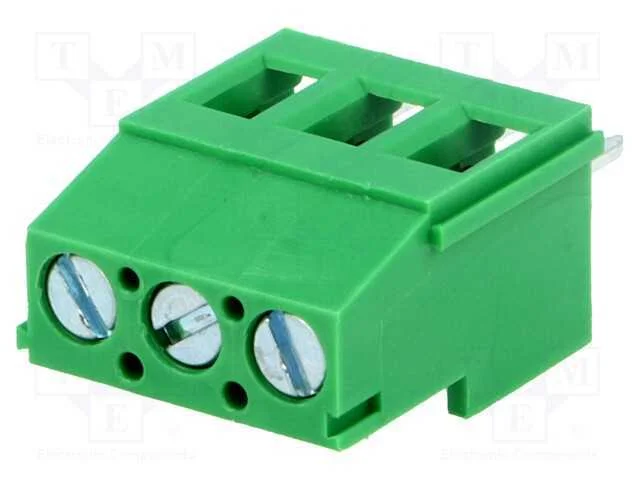 PCB bloco terminal, angulares 90, 5,08mm, faixas:.