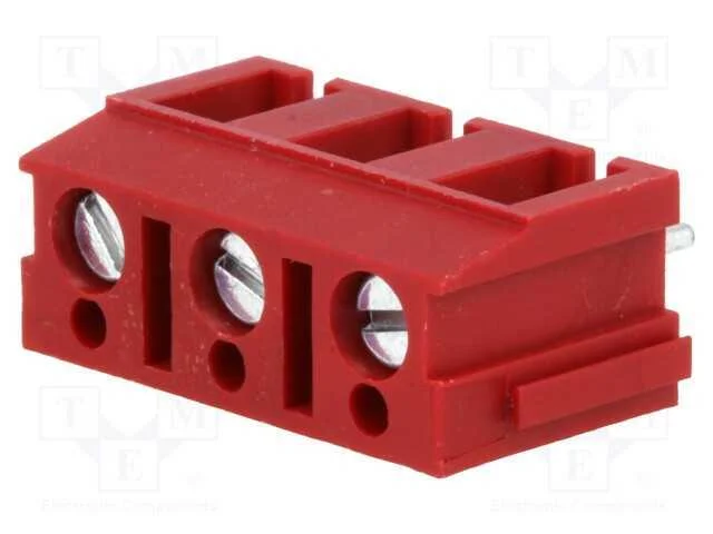 PCB bloco terminal, angulares 90, 7,5mm, faixas: .