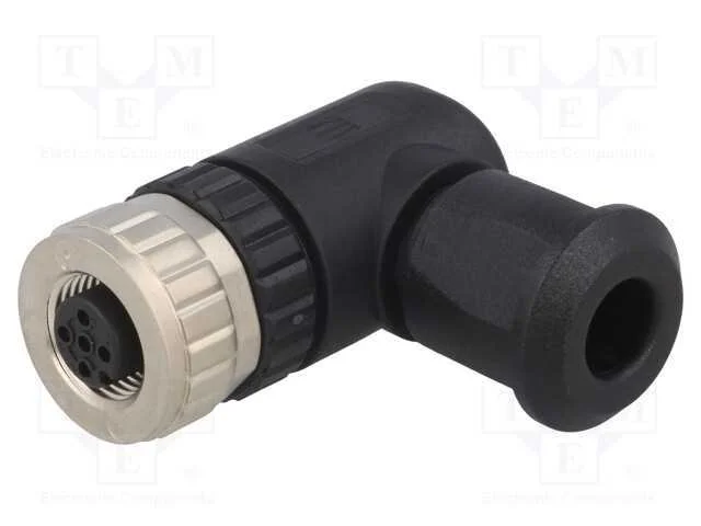 Ficha, M12, Pin: 5, F&ecirc;mea, C&oacute;digo A-Devicenet / Canopen, com Cabo
