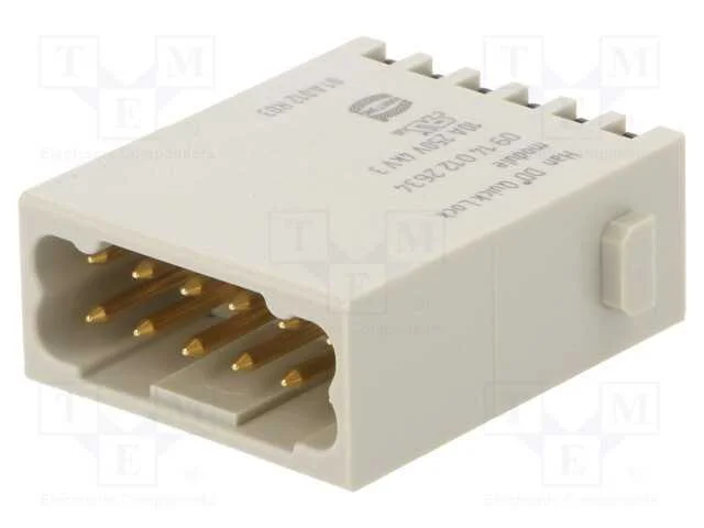 Conector: Hdc, M&oacute;dulo, Macho, Han-Modular, Pin: 12, 10a, 250v