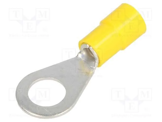 Terminal: de Olhal, M8, : 8,2mm, 4&divide;6mm2, Cerrar, com Cabo, Isolada