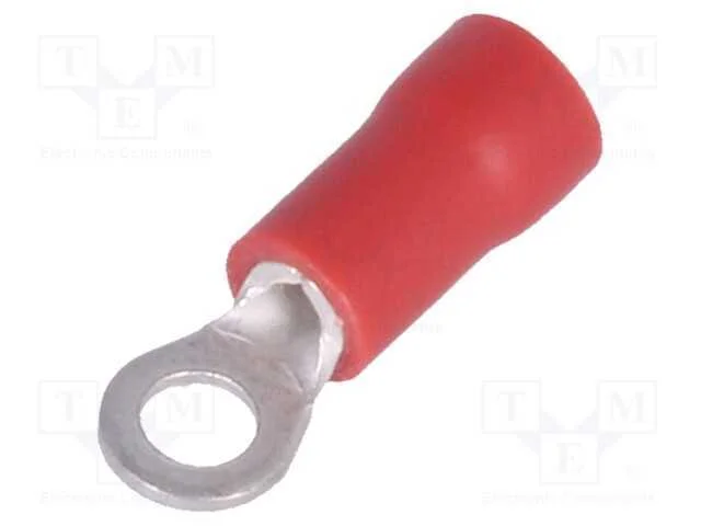 Terminal: de Olhal, M3, : 3,2mm, 0,5&divide;1mm2, Cerrar, com Cabo, Cobre