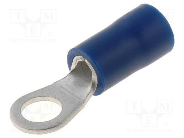 Terminal: de Olhal, M4, : 4,3mm, 1,5&divide;2,5mm2, Cerrar, com Cabo, Azul
