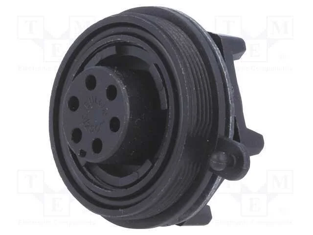 Conector: redondos, tomada, f&ecirc;mea, PIN: 6, rosca .