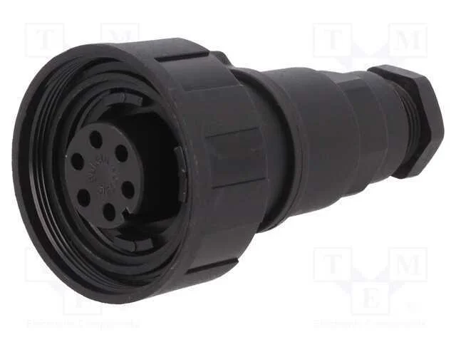 Conector: redondos, ficha, f&ecirc;mea, PIN: 6, rosca i.