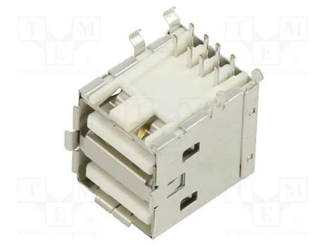 Conector: Usb A, Pin: 4, Tht, Angulares 90&deg;, Cobertura: Dourado