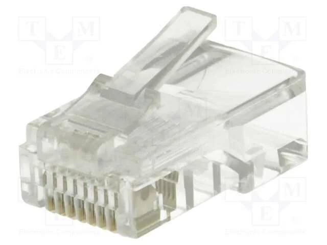 Ficha, Rj45, Pin: 8, Cat: 5e, N&atilde;o Blindados, Sistema: 8p8c, com Cabo