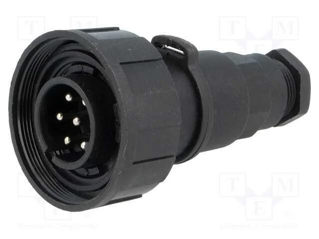 Conector: Redondos, Ficha, Macho, Pin: 7, Rosca Interna,Torcidos