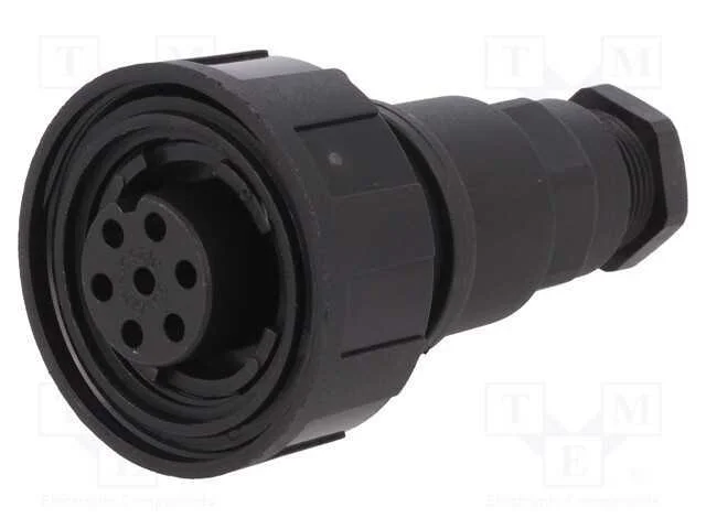 Conector: redondos, ficha, f&ecirc;mea, PIN: 7, rosca i.