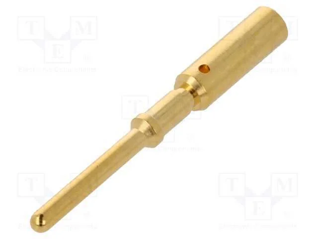 Contacto, Macho, Dourado, 2,5mm2, Pino de Liga&ccedil;&atilde;o &agrave; Massa, Cerrar