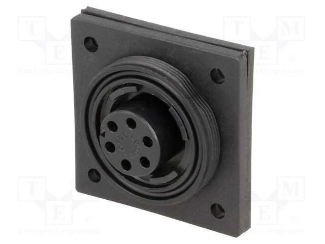 Conector: redondos, tomada, f&ecirc;mea, PIN: 6, rosca .