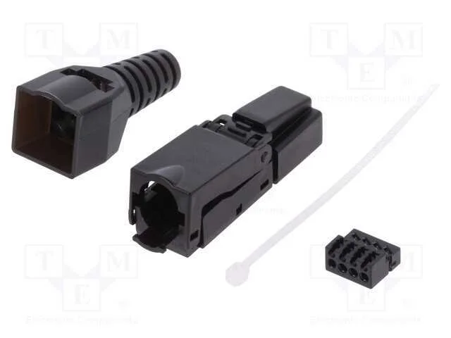Ficha, Rj45, Pin: 8, Cat: 6a, N&atilde;o Blindados, Sistema: 8p8c, com Cabo