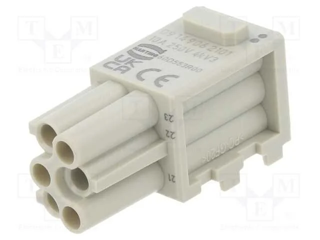 Conector: HDC, m&oacute;dulo, f&ecirc;mea, Han-Modular Domino,.