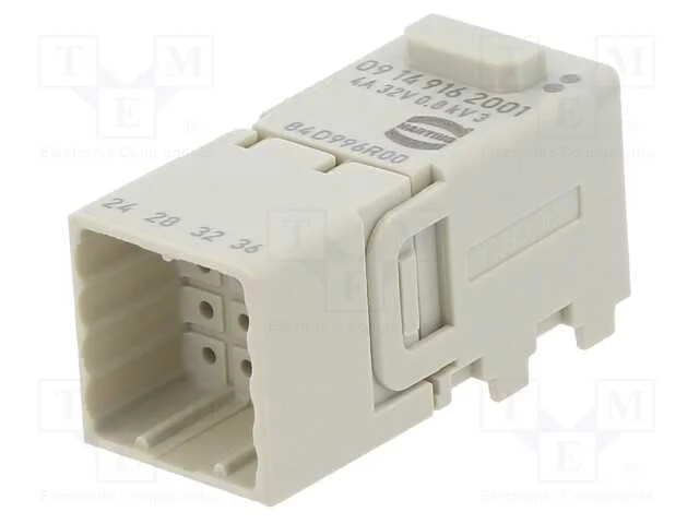 Conector: Hdc, M&oacute;dulo, Macho, Han-Modular Domino, Pin: 16