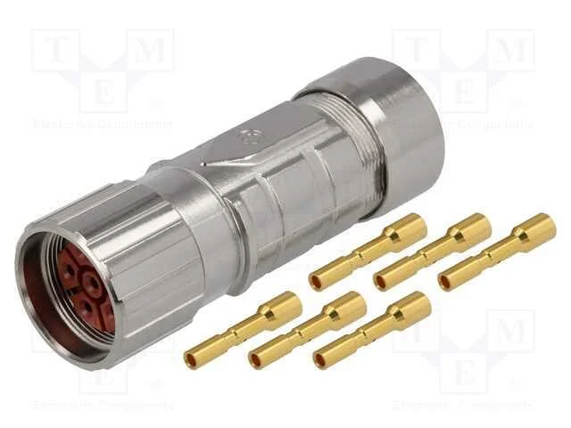 Conector: M23, ficha, PIN: 6, f&ecirc;mea, cerrar, com .