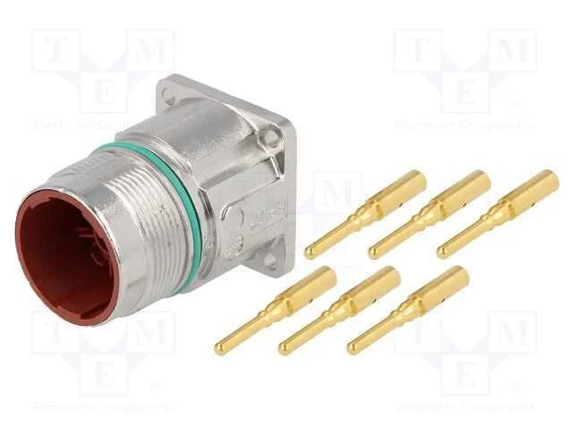 Conector: M23, tomada, PIN: 6, macho, cerrar, sim.