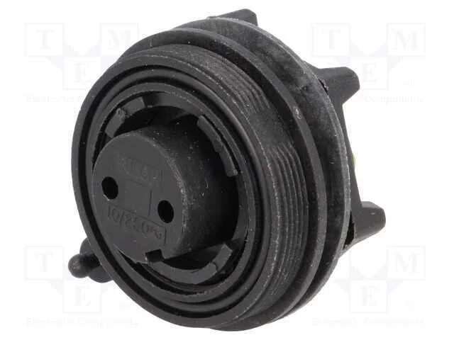 Conector: redondos, tomada, f&ecirc;mea, PIN: 2, rosca .