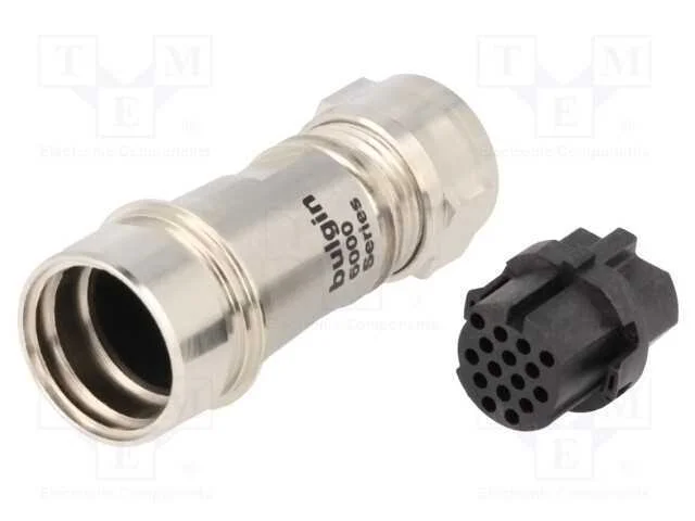 Conector: redondos, ficha, f&ecirc;mea, PIN: 16, sem co.