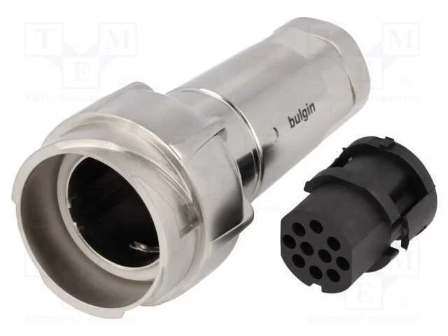 Conector: redondos, ficha, f&ecirc;mea, PIN: 10, sem co.