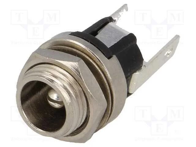Tomada, de Alimenta&ccedil;&atilde;o Dc, Macho, 5,5/2,1mm, 5,5mm, 2,1mm, Solda