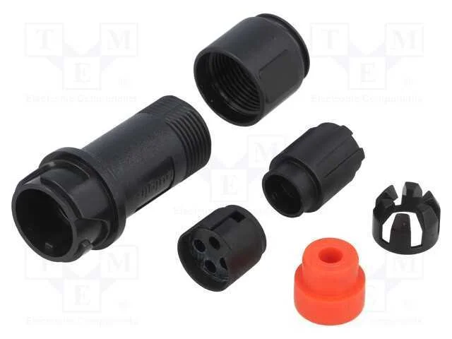Conector: redondos, ficha, macho, PIN: 4, sem con.