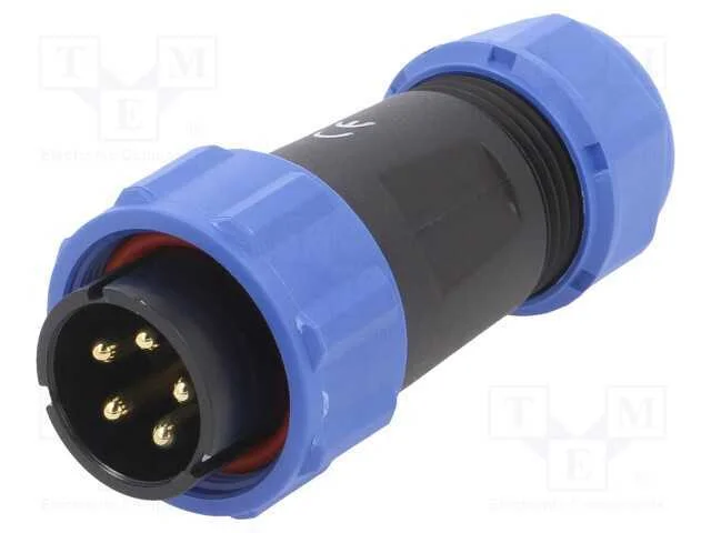 Ficha, SP21, macho, PIN: 5, IP68, 7&divide;12mm, 10A, te.