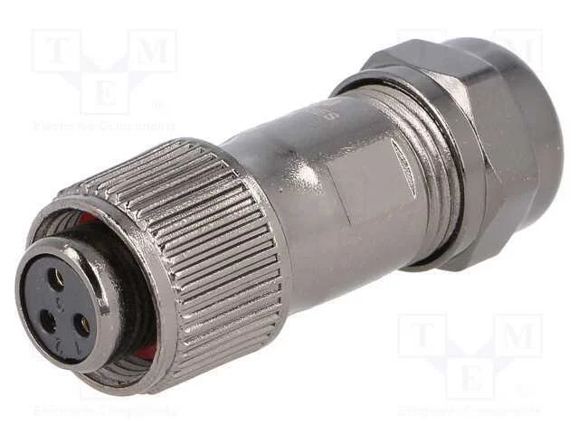 Ficha, ST12, f&ecirc;mea, PIN: 3, IP67, 5&divide;8mm, 13A, sol.
