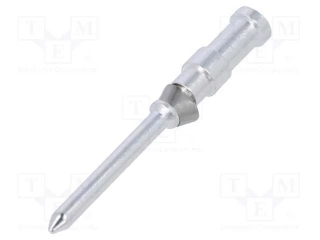 Contacto, macho, liga em cobre, prateado, 0,5mm2,.