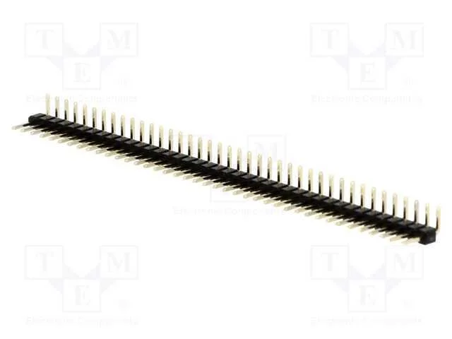 Barra de Pinos, Pinos, Macho, Pin: 40, Angulares 90, 2mm, Tht, 1x40
