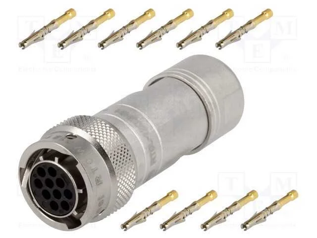 Conector: Redondos, Rt360, Ficha, F&ecirc;mea, Cerrar, com Cabo, Pin: 10
