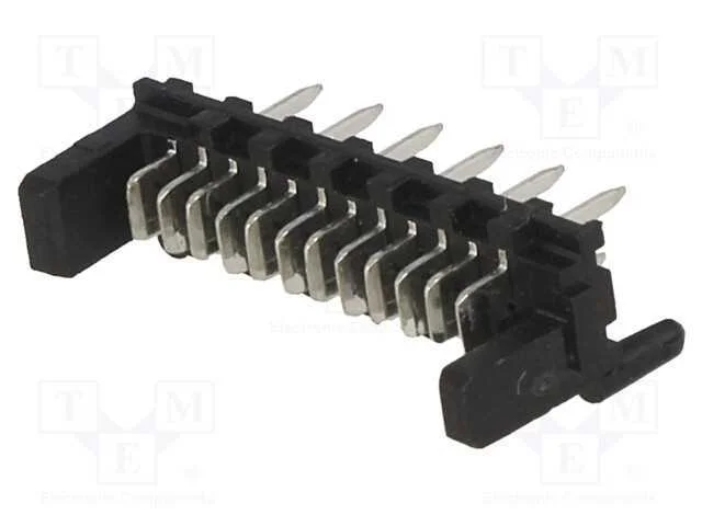 Tomada, fio-placa, macho, PIN: 12, 1,27mm, THT, P.