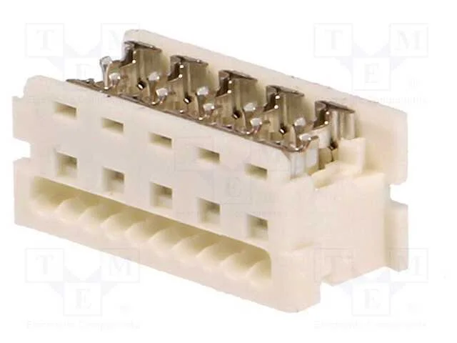 Ficha, Fio-Placa, F&ecirc;mea, Pin: 10, 1,27mm, Idc, para Fita, Picoflex