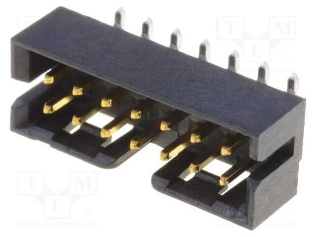 Tomada, fio-placa, macho, Milli-Grid, 2mm, PIN: 1.