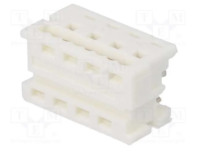 Ficha, fio-placa, f&ecirc;mea, PIN: 8, 1,27mm, IDC, par.
