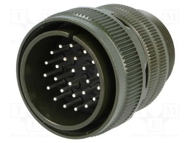 Conector: Redondos, Tamanho 28, Ms/Ds, Liga de Alum&iacute;nio, Ficha