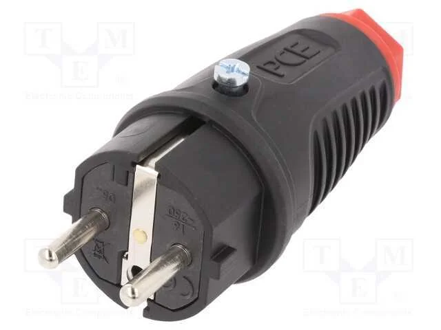 Conector: de Alimenta&ccedil;&atilde;o, Macho, Ficha, 2p+Pe, 250vac, 16a, Pin: 3
