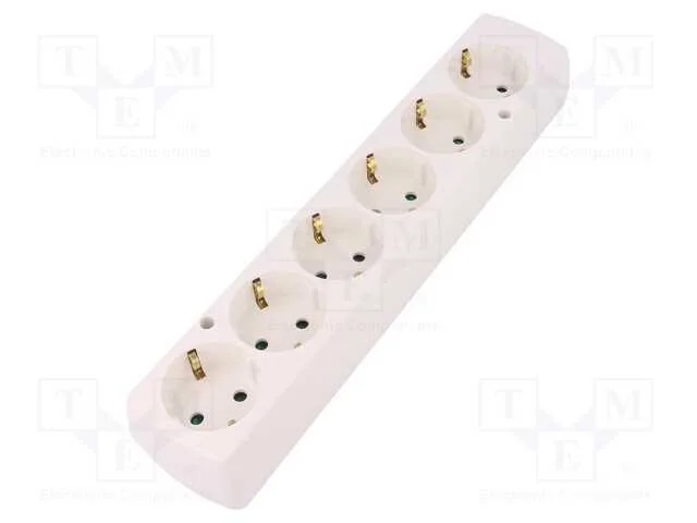 Conector: de Alimenta&ccedil;&atilde;o, F&ecirc;mea, Multiplicador, 2p+Pe, 250vac, 16a