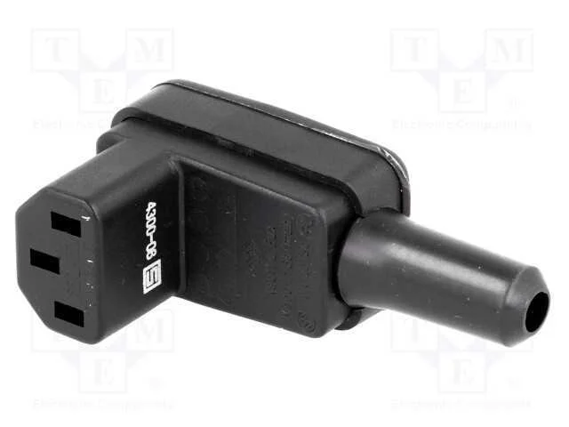 Conector: de alimenta&ccedil;&atilde;o, ficha, f&ecirc;mea, 10A, 250V.