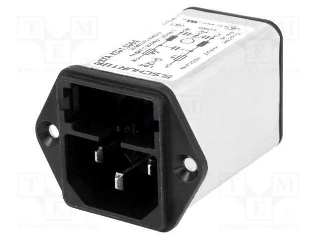 Conector: de alimenta&ccedil;&atilde;o, tomada, macho, 6A, 250V.