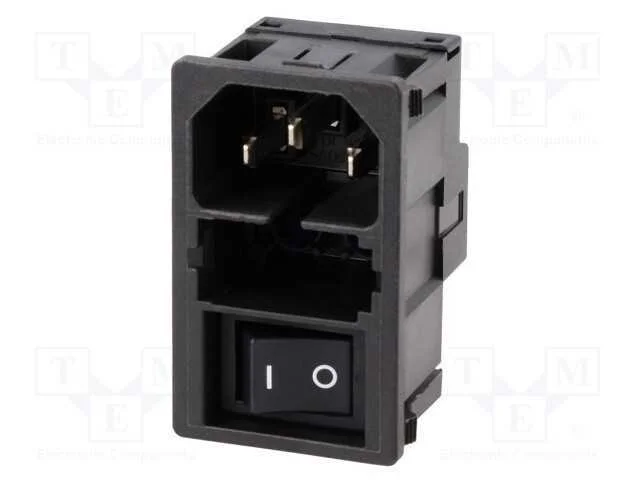 Conector: de Alimenta&ccedil;&atilde;o, Tomada, Macho, 10a, 250vac, Iec 60320