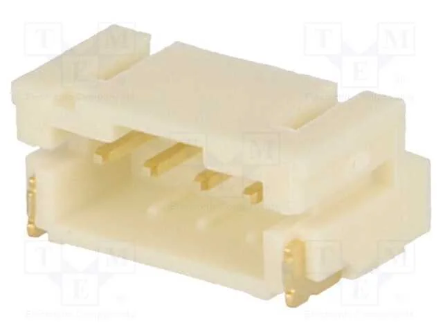 Tomada, fio-placa, macho, 2mm, PIN: 4, SMT, 1A, e.
