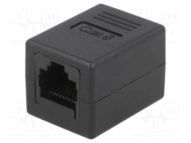 Tomada, Conector, Cat: 6, N&atilde;o Blindados, Sistema: 8p8c, Preta
