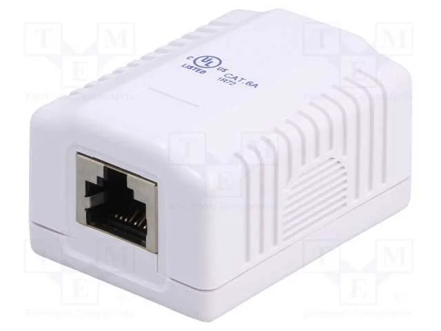 Tomada, Rj45, Cat: 6a, Blindadas,Individuais, Sistema: 8p8c, Branca