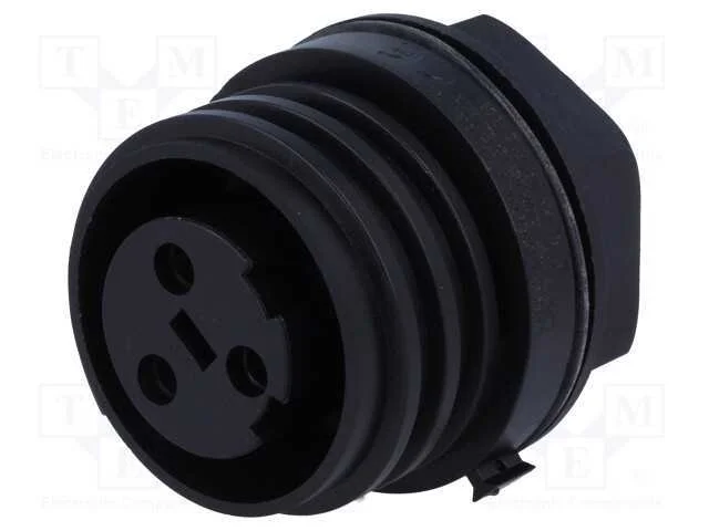 Conector: redondos, tomada, f&ecirc;mea, PIN: 3, rosca .