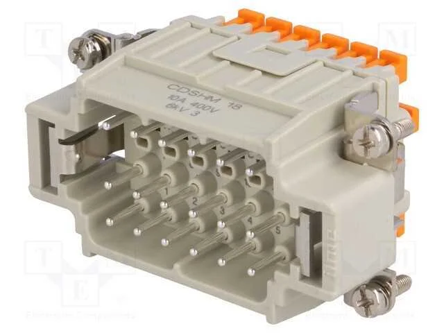 Conector: Hdc, Macho, Cdsh, Pin: 18, 18+Pe, Tamanho 57.27, 10a, 400v