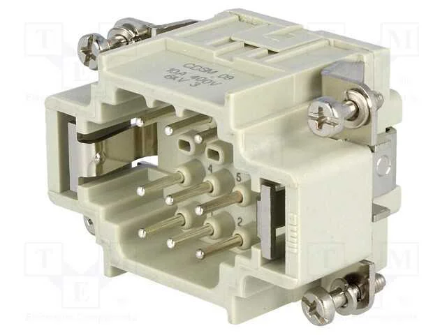 Conector: Hdc, Macho, Cds, Pin: 9, 9+Pe, Tamanho 44.27, 10a, 400v