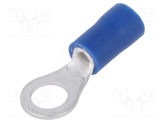 Terminal: de Olhal, M5, : 5,3mm, 1,5&divide;2,5mm2, Cerrar, com Cabo, Azul